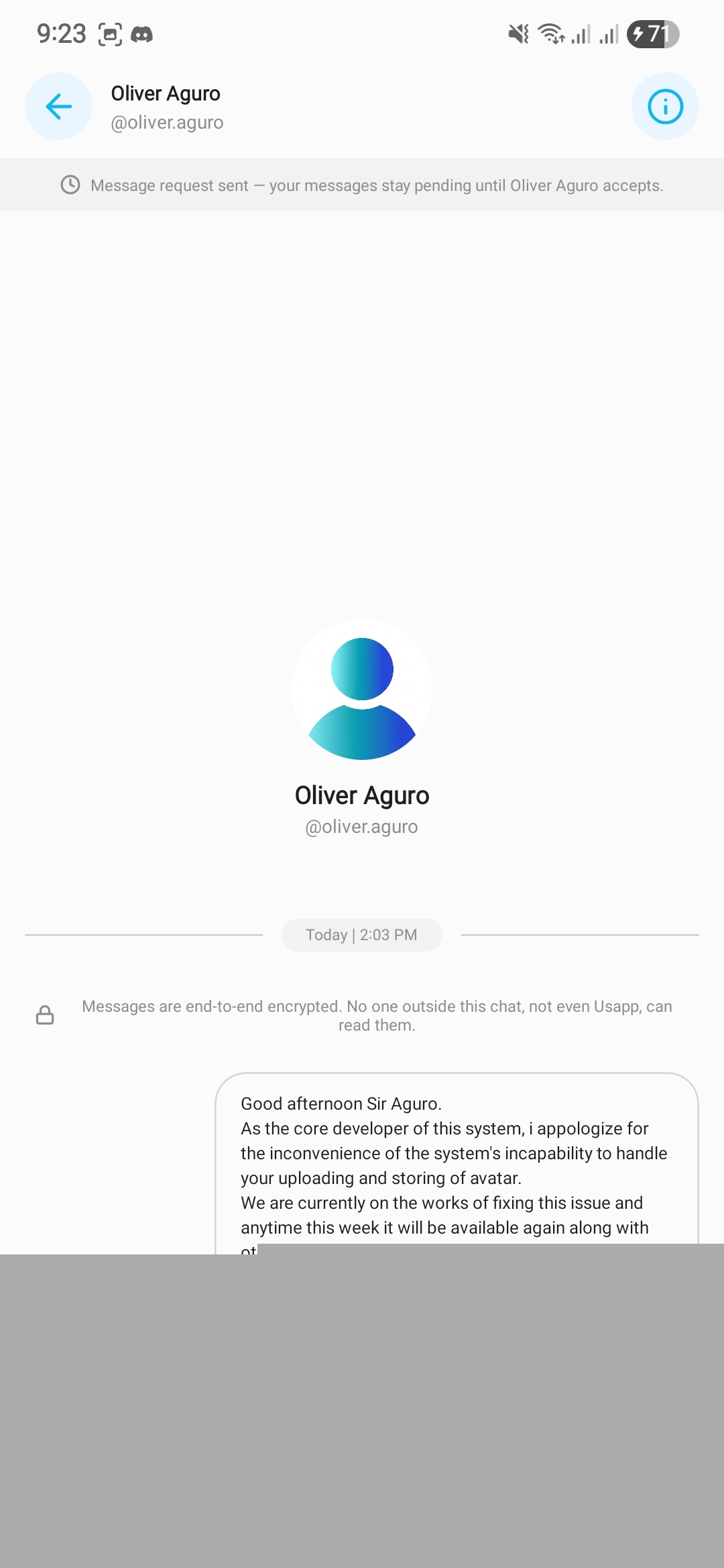 Usapp chats list in light theme